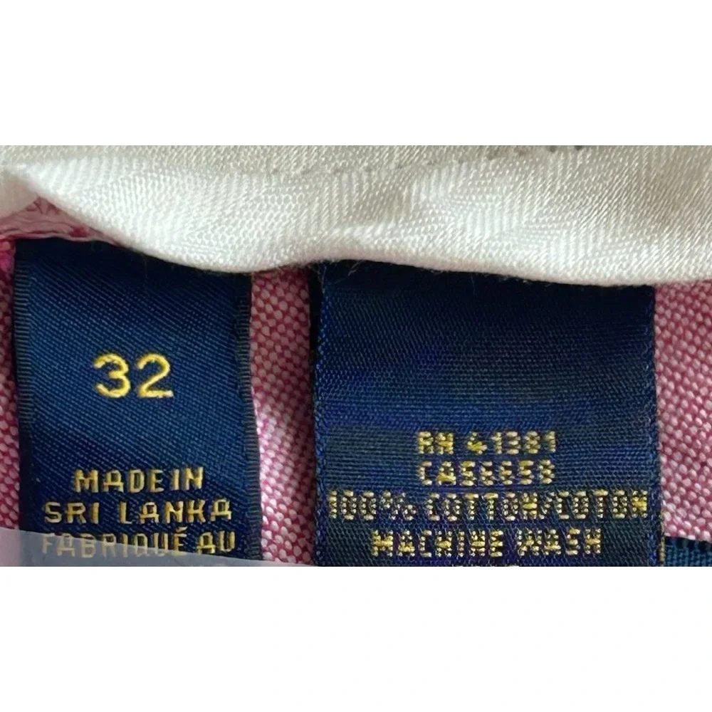 Polo Ralph Lauren Pink Cotton‎ Twill Golf Shorts Men's Casual Summer Size 32